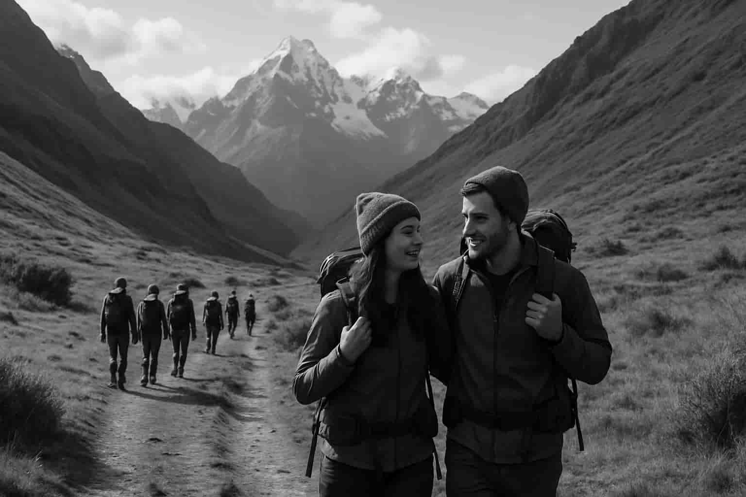 Persona en armonía con la naturaleza durante una actividad al aire libre