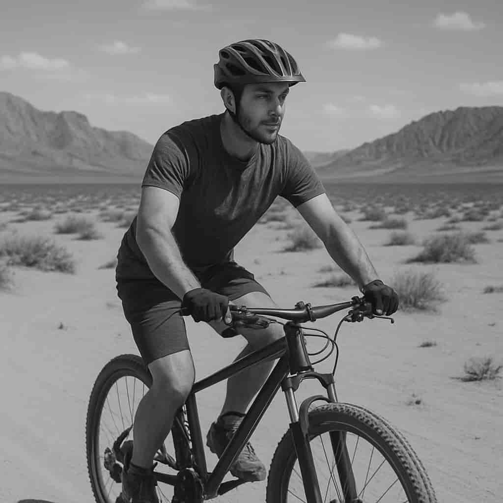 Andar en bici por el desierto