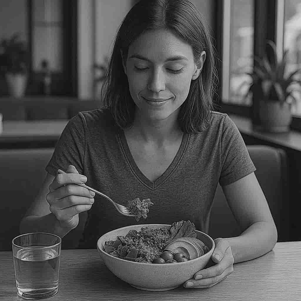 Comer sano en un restaurante consciente