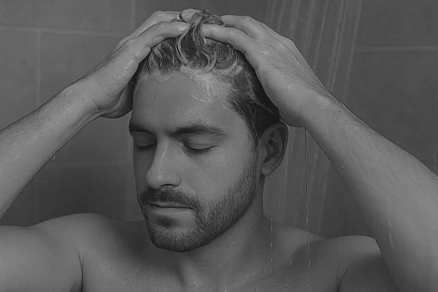 Lavar el cabello con una loción suave